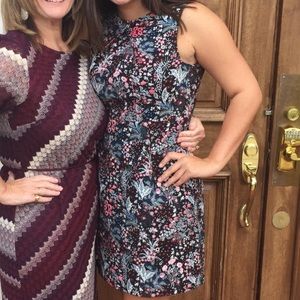 Black and floral dress